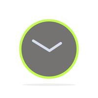 Basic Watch Time Clock Abstract Circle Background Flat color Icon vector