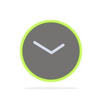 Basic Watch Time Clock Abstract Circle Background Flat color Icon vector