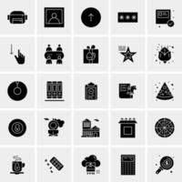 25 iconos de negocios universales vector ilustración de icono creativo para usar en proyectos relacionados con la web y dispositivos móviles