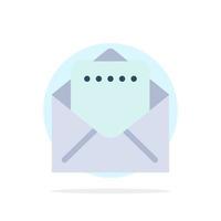 Document Mail Abstract Circle Background Flat color Icon vector