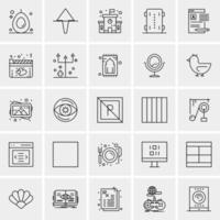 25 Universal Business Icons Vector Creative Icon Illustration to use in web and Mobile Related project