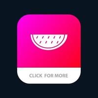 Fruits Melon Summer Water Mobile App Button Android and IOS Glyph Version vector