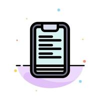 Clipboard Text Board Motivation Abstract Flat Color Icon Template vector