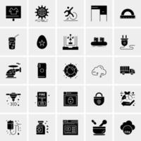 25 iconos de negocios universales vector ilustración de icono creativo para usar en proyectos relacionados con la web y dispositivos móviles