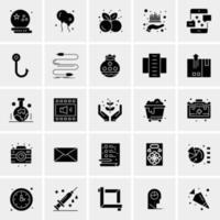 25 iconos de negocios universales vector ilustración de icono creativo para usar en proyectos relacionados con la web y dispositivos móviles