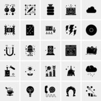 25 iconos de negocios universales vector ilustración de icono creativo para usar en proyectos relacionados con la web y dispositivos móviles