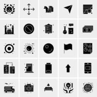 25 iconos de negocios universales vector ilustración de icono creativo para usar en proyectos relacionados con la web y dispositivos móviles