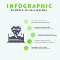 Brilliant Diamond Jewel Hotel Infographics Presentation Template 5 Steps Presentation vector