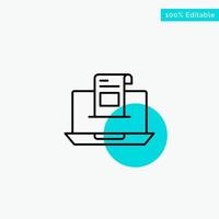 Email Communication Emails Envelope Letter Mail Message turquoise highlight circle point Vector icon