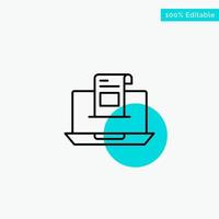 Email Communication Emails Envelope Letter Mail Message turquoise highlight circle point Vector icon