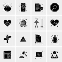 16 Universal Business Icons Vector Creative Icon Illustration to use in web and Mobile Related project