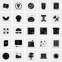 25 iconos de negocios universales vector ilustración de icono creativo para usar en proyectos relacionados con la web y dispositivos móviles