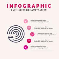 Forecasting Model Forecasting Model Science Solid Icon Infographics 5 Steps Presentation Background vector