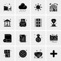 16 Universal Business Icons Vector Creative Icon Illustration to use in web and Mobile Related project