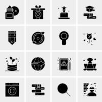 16 Universal Business Icons Vector Creative Icon Illustration to use in web and Mobile Related project