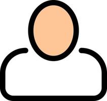 Administrator Man User  Flat Color Icon Vector icon banner Template