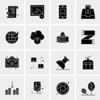 16 Universal Business Icons Vector Creative Icon Illustration to use in web and Mobile Related project