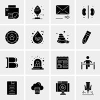 16 Universal Business Icons Vector Creative Icon Illustration to use in web and Mobile Related project