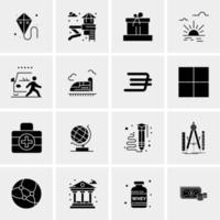 16 Universal Business Icons Vector Creative Icon Illustration to use in web and Mobile Related project