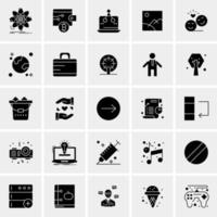 25 iconos de negocios universales vector ilustración de icono creativo para usar en proyectos relacionados con la web y dispositivos móviles