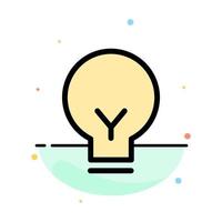 Light Bulb Basic Ui Abstract Flat Color Icon Template vector