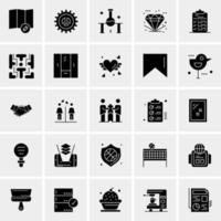 25 iconos de negocios universales vector ilustración de icono creativo para usar en proyectos relacionados con la web y dispositivos móviles