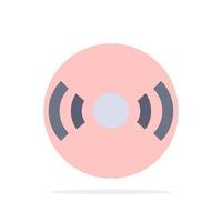 Basic Essential Signal Ui Ux Abstract Circle Background Flat color Icon vector