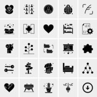 25 iconos de negocios universales vector ilustración de icono creativo para usar en proyectos relacionados con la web y dispositivos móviles