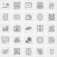 25 Universal Business Icons Vector Creative Icon Illustration to use in web and Mobile Related project