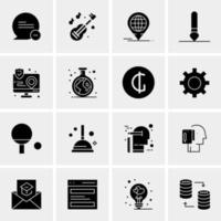 16 Universal Business Icons Vector Creative Icon Illustration to use in web and Mobile Related project