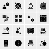 16 Universal Business Icons Vector Creative Icon Illustration to use in web and Mobile Related project