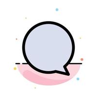 Chat Instagram Interface Abstract Flat Color Icon Template vector