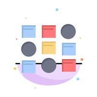 Pattern System Data Science Pattern System Abstract Flat Color Icon Template vector