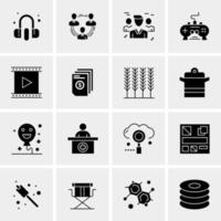 16 Universal Business Icons Vector Creative Icon Illustration to use in web and Mobile Related project