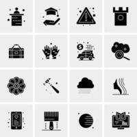 16 Universal Business Icons Vector Creative Icon Illustration to use in web and Mobile Related project