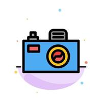 Camera Image Design Abstract Flat Color Icon Template vector