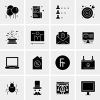 16 Universal Business Icons Vector Creative Icon Illustration to use in web and Mobile Related project