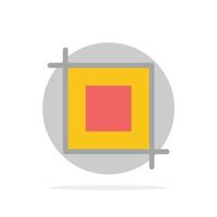 herramienta de cultivo transformar fondo de círculo abstracto icono de color plano vector