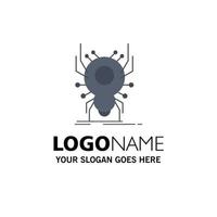 Bug insect spider virus App Flat Color Icon Vector