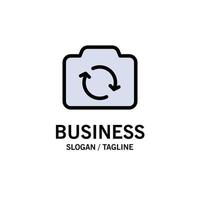 Camera Refresh Basic Ui Business Logo Template Flat Color vector