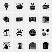 16 Universal Business Icons Vector Creative Icon Illustration to use in web and Mobile Related project