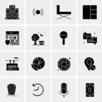 16 Universal Business Icons Vector Creative Icon Illustration to use in web and Mobile Related project