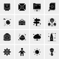 16 Universal Business Icons Vector Creative Icon Illustration to use in web and Mobile Related project