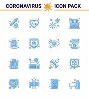 prevención del virus corona covid19 consejos para evitar lesiones 16 icono azul para presentación signo antivirus tienda de bacterias virus coronavirus viral 2019nov enfermedad vector elementos de diseño