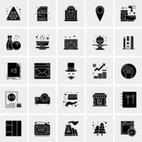 25 iconos de negocios universales vector ilustración de icono creativo para usar en proyectos relacionados con la web y dispositivos móviles