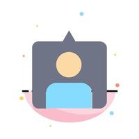 contacto instagram establece plantilla de icono de color plano abstracto vector
