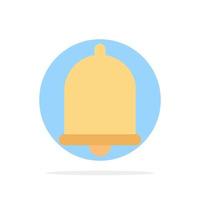 Alert Bell Notification Sound Abstract Circle Background Flat color Icon vector