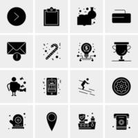 16 Universal Business Icons Vector Creative Icon Illustration to use in web and Mobile Related project