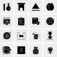 16 Universal Business Icons Vector Creative Icon Illustration to use in web and Mobile Related project