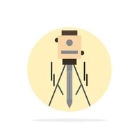 Laser Building Construction Level Tool Abstract Circle Background Flat color Icon vector